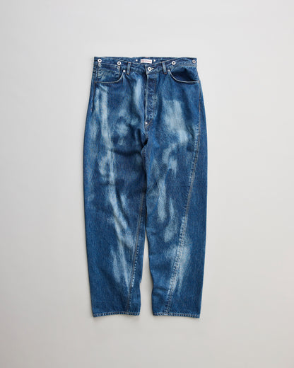 NICENESS　ナイスネス　DISTRESSED DENIM TWIST JEANS  D.SHARKY　ジーンズ　デニム　正面　INDIGO