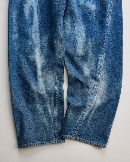 NICENESS　ナイスネス　DISTRESSED DENIM TWIST JEANS  D.SHARKY　デニム　ジーンズ　裾部分　INDIGO