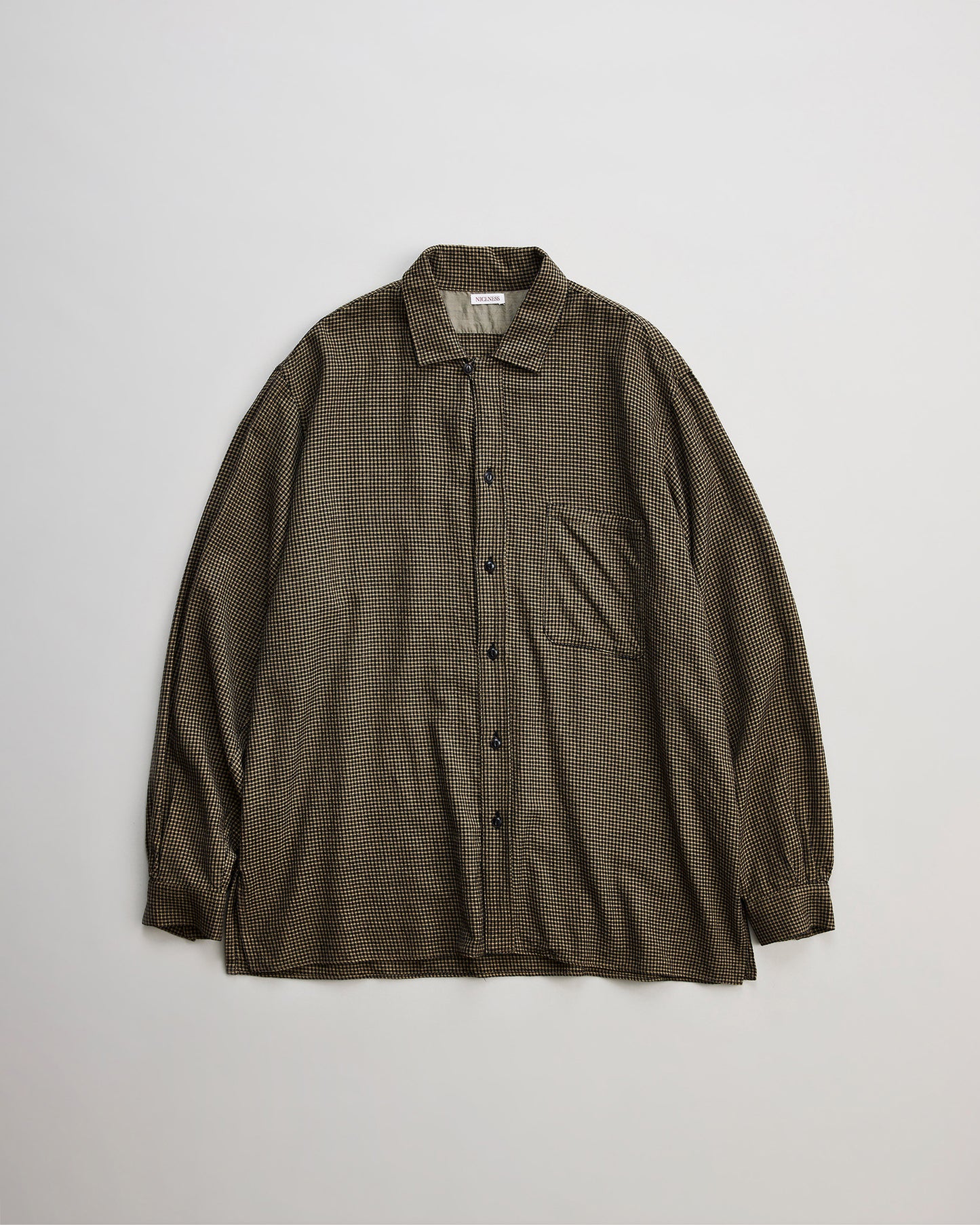 NICENESS  ナイスネス　SUPER 140'S OPEN COLLAR DRESS SHIRT S.COIL　シャツ　正面