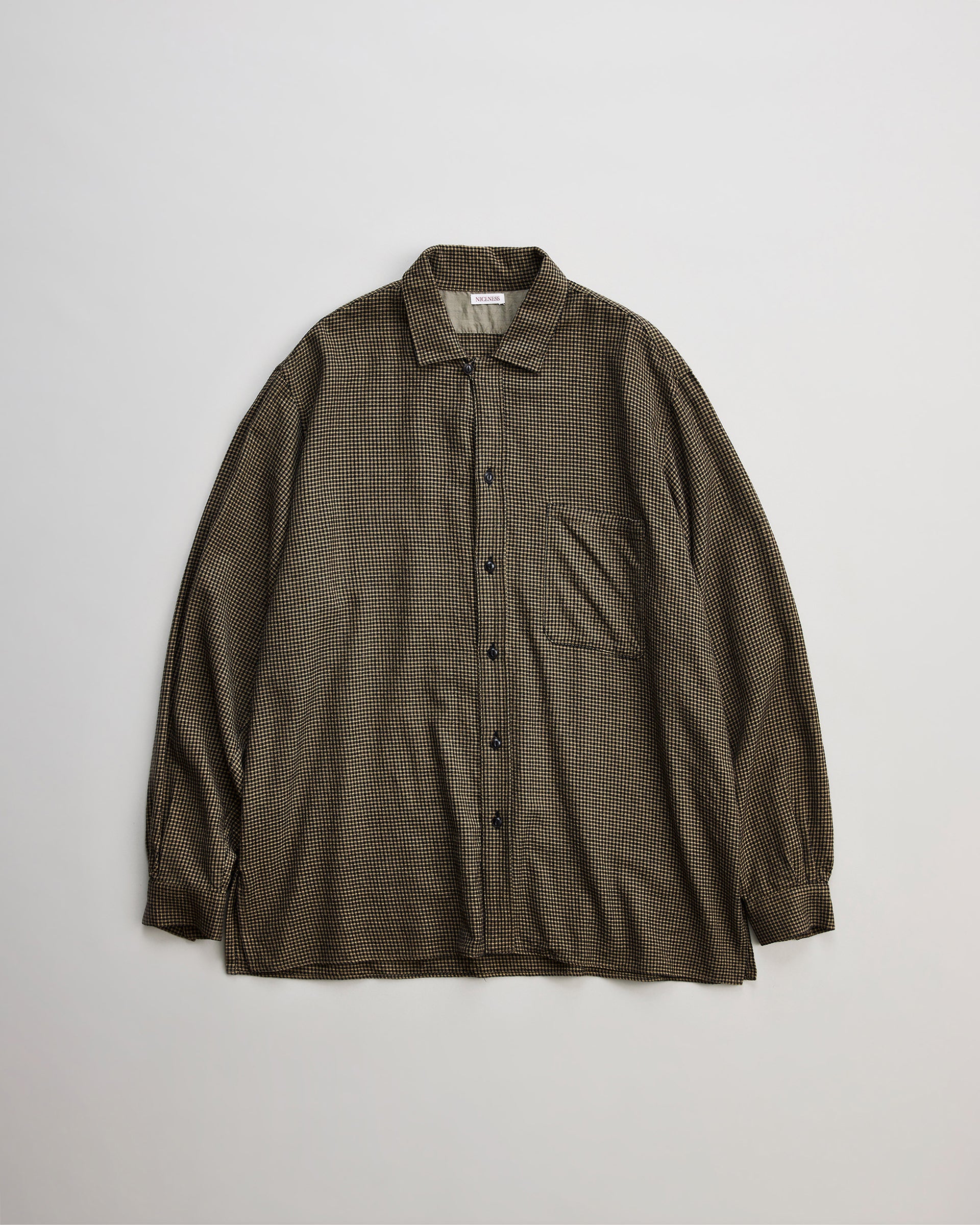 NICENESS  ナイスネス　SUPER 140'S OPEN COLLAR DRESS SHIRT S.COIL　シャツ　正面