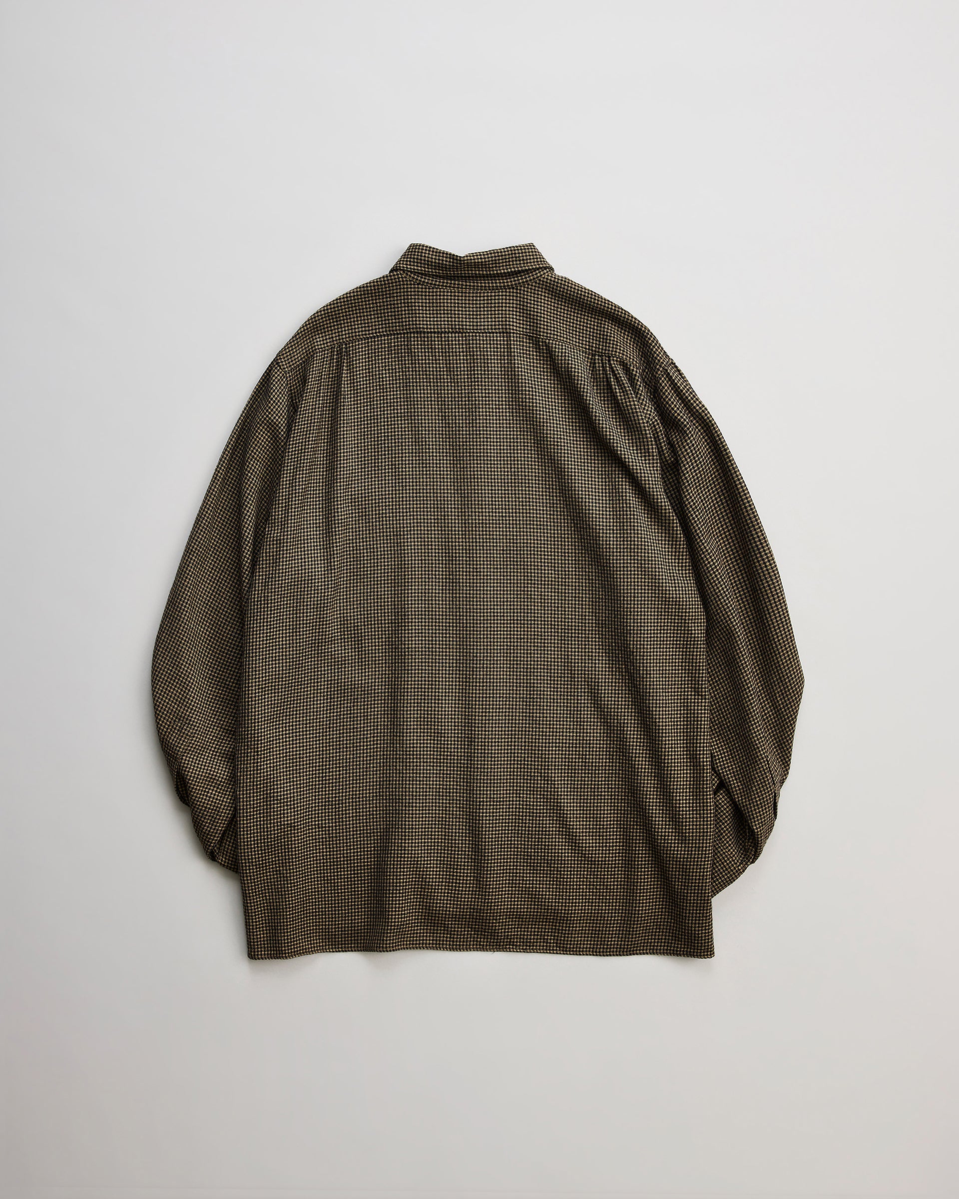 NICENESS  ナイスネス　SUPER 140'S OPEN COLLAR DRESS SHIRT S.COIL　シャツ　背面　シルエット