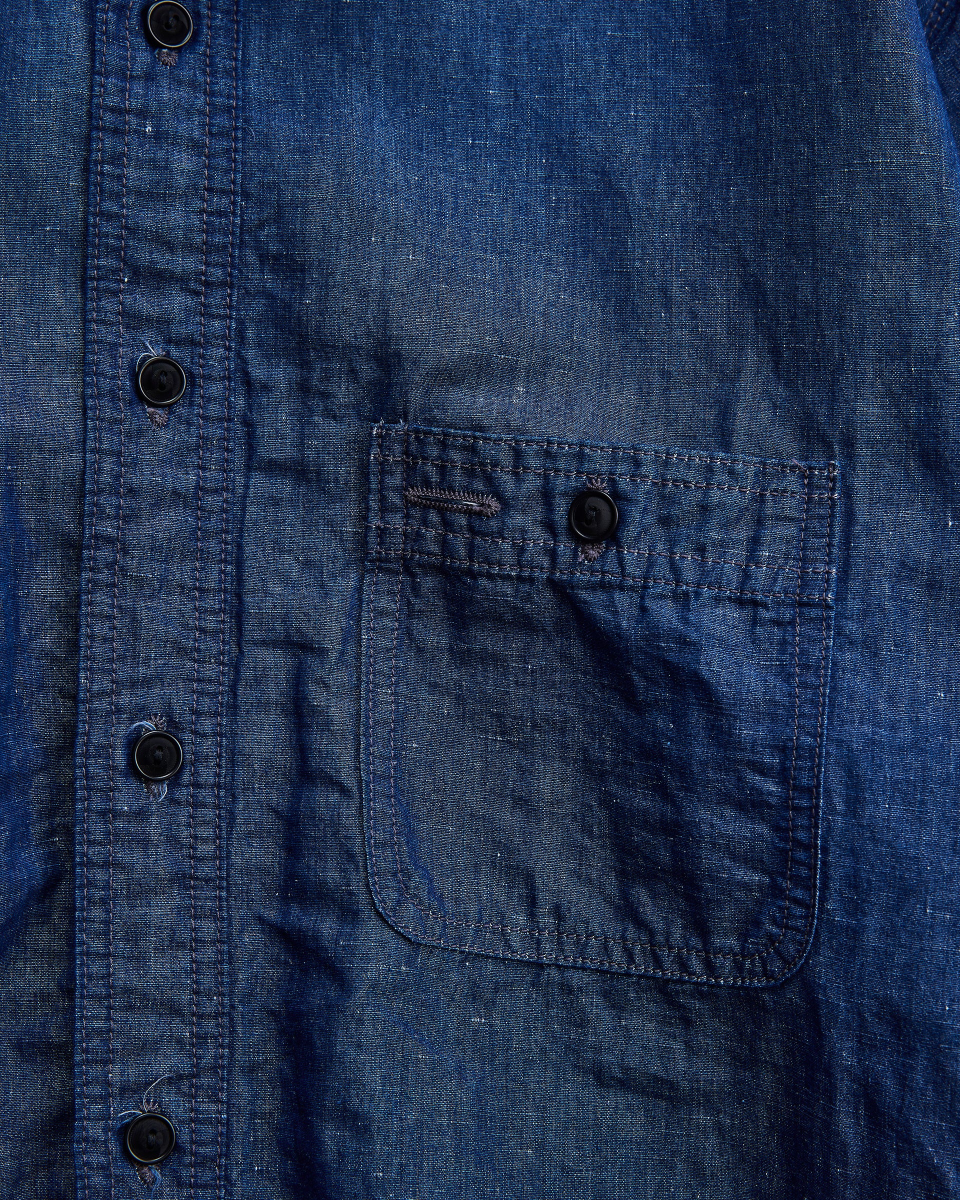 NICENESS　ナイスネス　CHAMBRAY WORK SHIRT MOLINA　シャンブレーワークシャツ　ポケット　デザイン