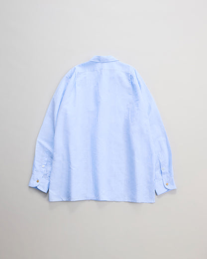 ナイスネス　シャツ　背面　ブルー