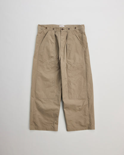 NICENESS　ナイスネス　DOUBLE KNEE PANTS  E.HOWARD　正面　KHAKI