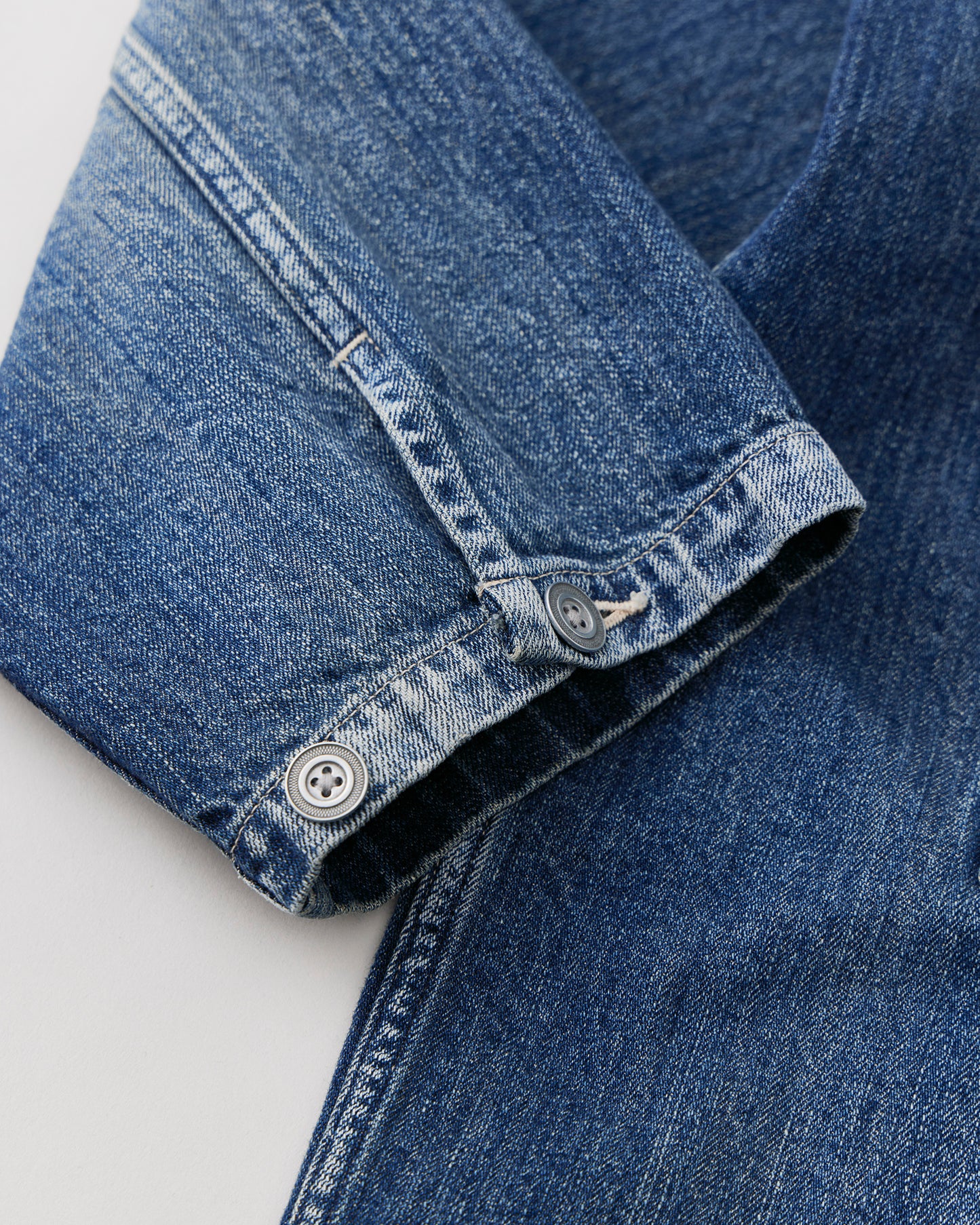 NICENESS　DISTRESSED DENIM JACKET  I.COXON