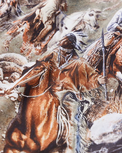 NICENESS　RAYON COTTON PRINTED TRUCKER SHIRT  NUMAN