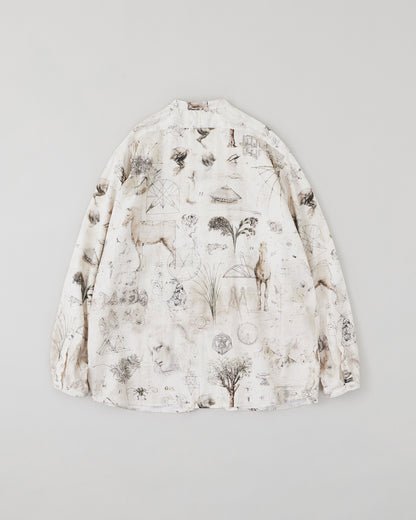 NICENESS　PRINTED NARROW COLLAR SHIRT JACKET  V.CHAD