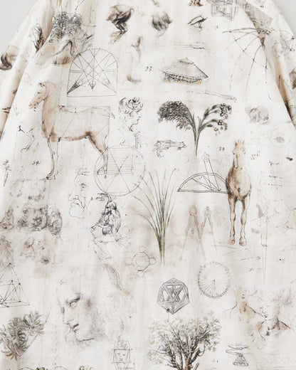 NICENESS　PRINTED NARROW COLLAR SHIRT JACKET  V.CHAD