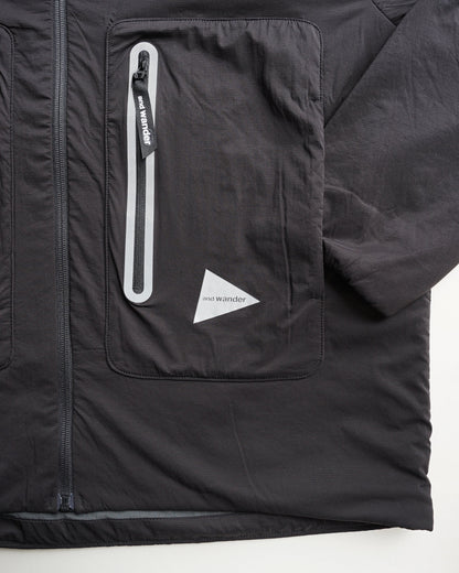 and wander　alpha AIR collarless jacket