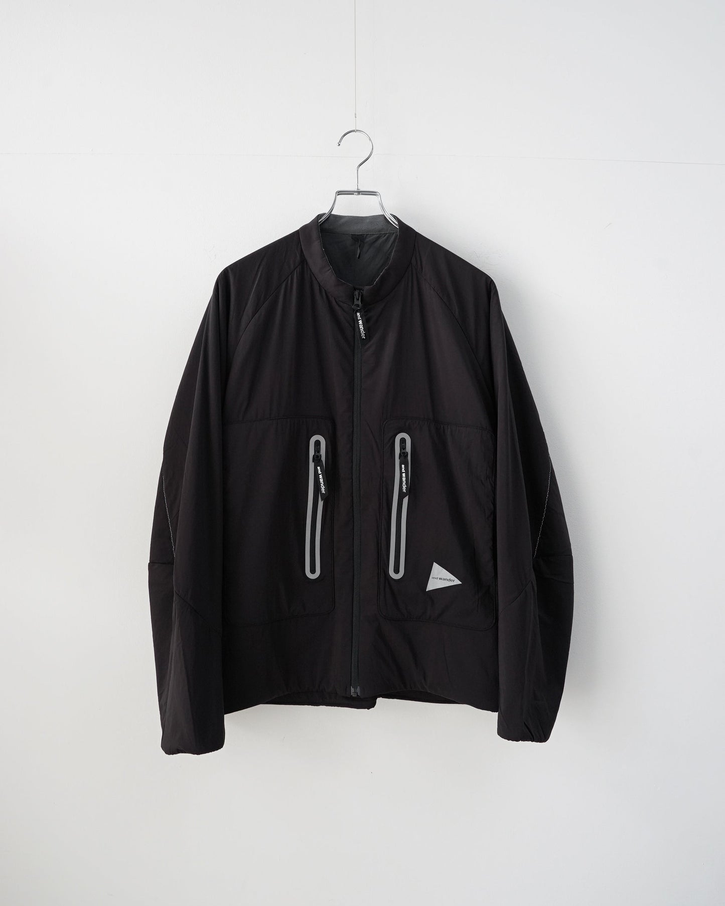 and wander　alpha AIR collarless jacket