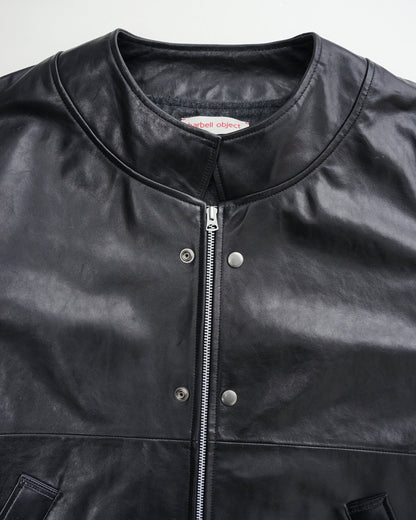 レザージャケット ディテール スナップボタン