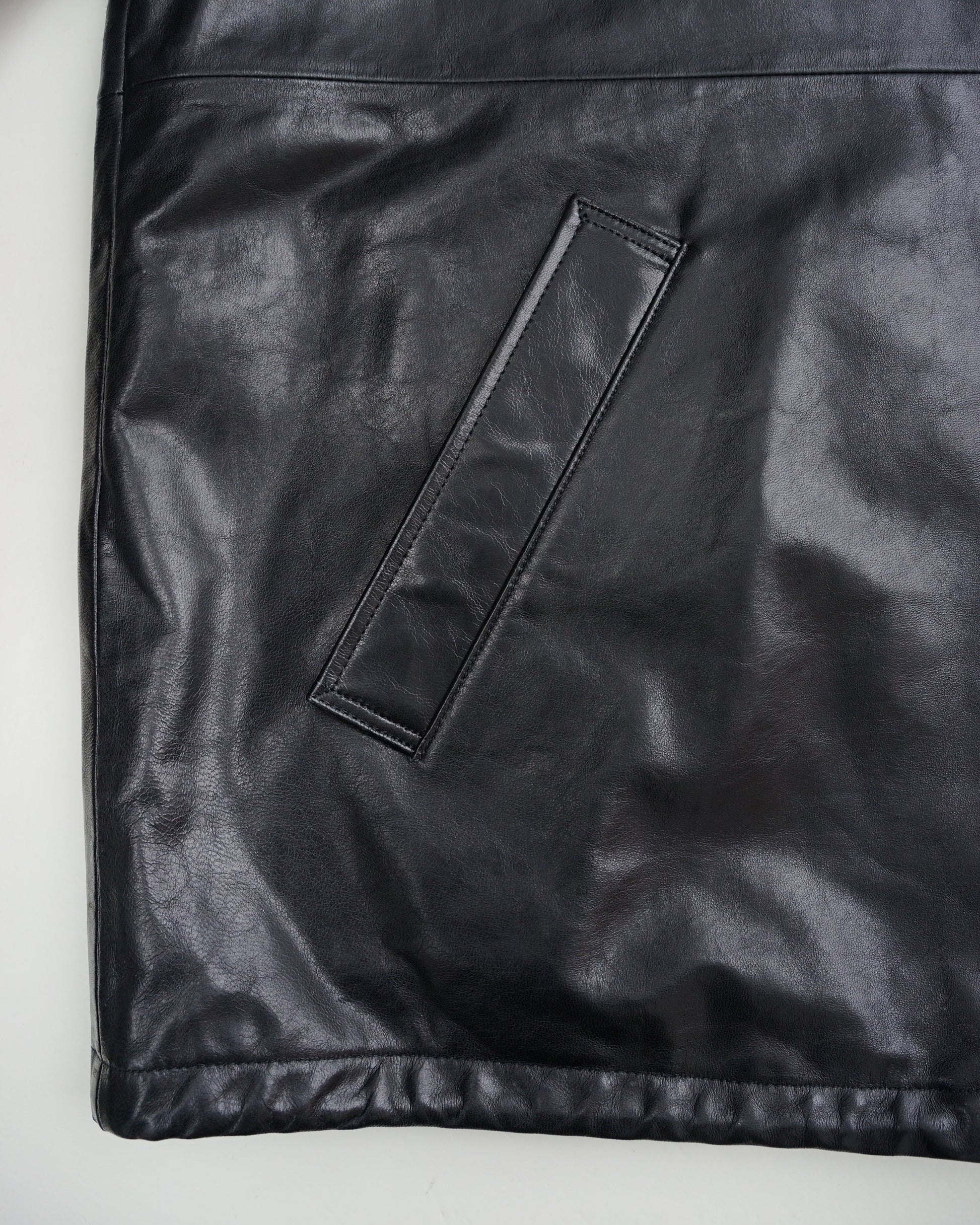 レザージャケット ディテール ポケット