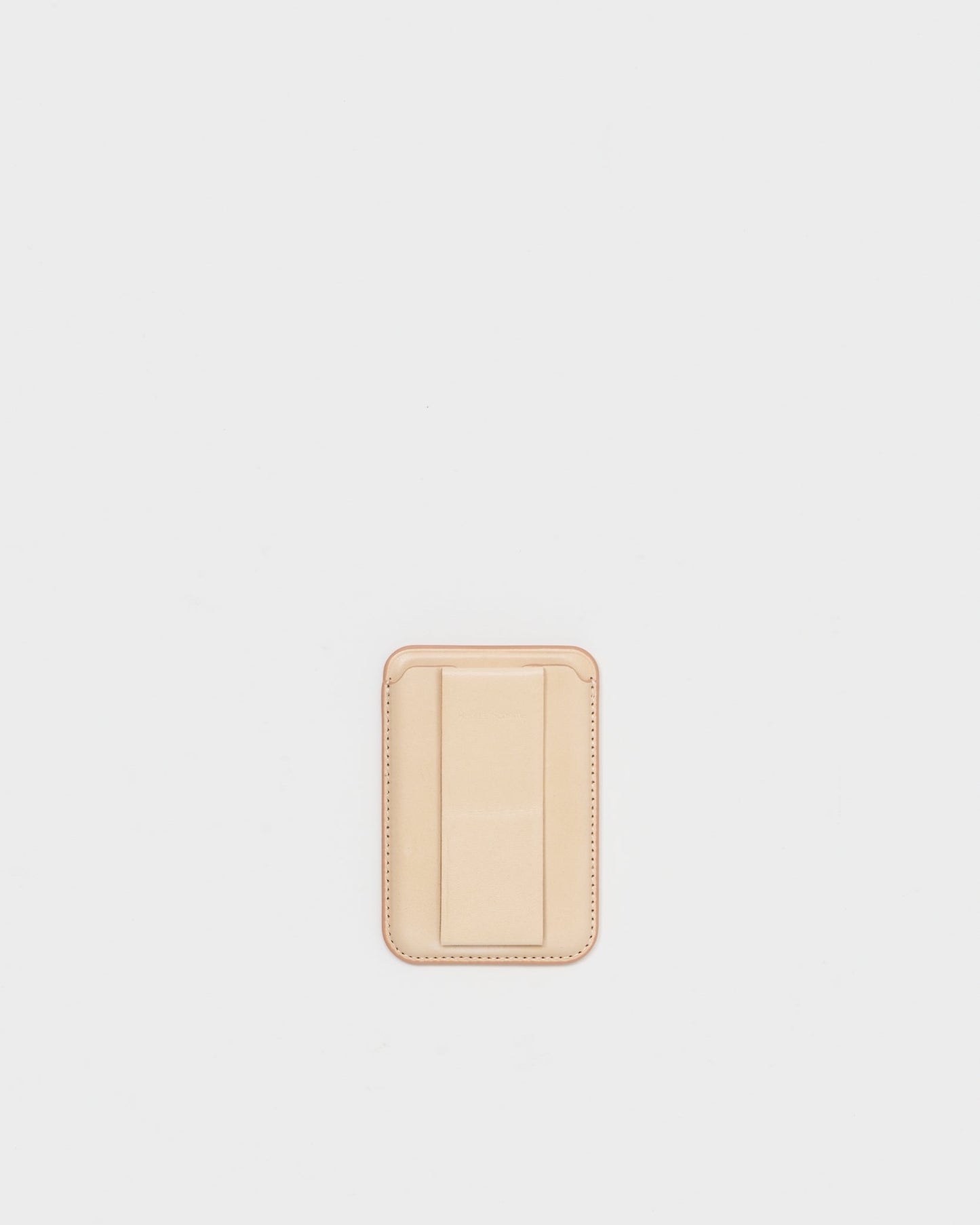 Hender Scheme エンダースキーマ magnet card case ナチュラル　正面　