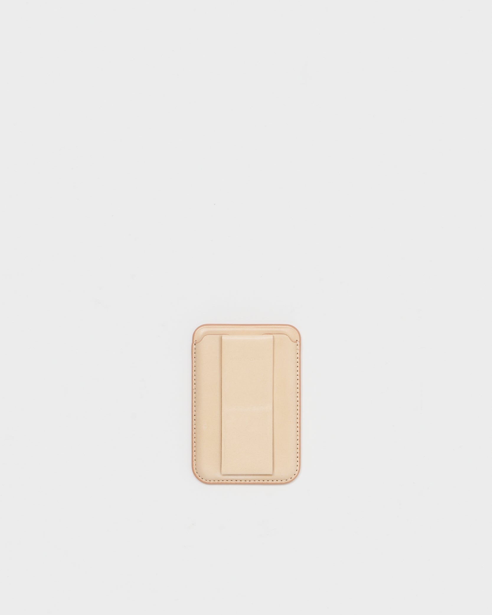 Hender Scheme エンダースキーマ magnet card case ナチュラル　正面　