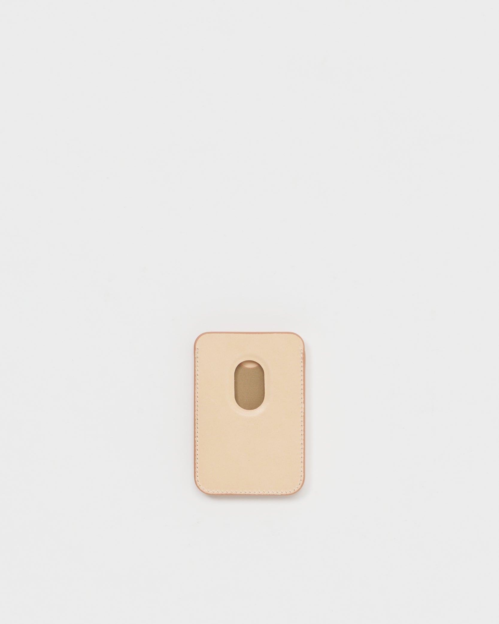 Hender Scheme エンダースキーマ magnet card case ナチュラル　背面
