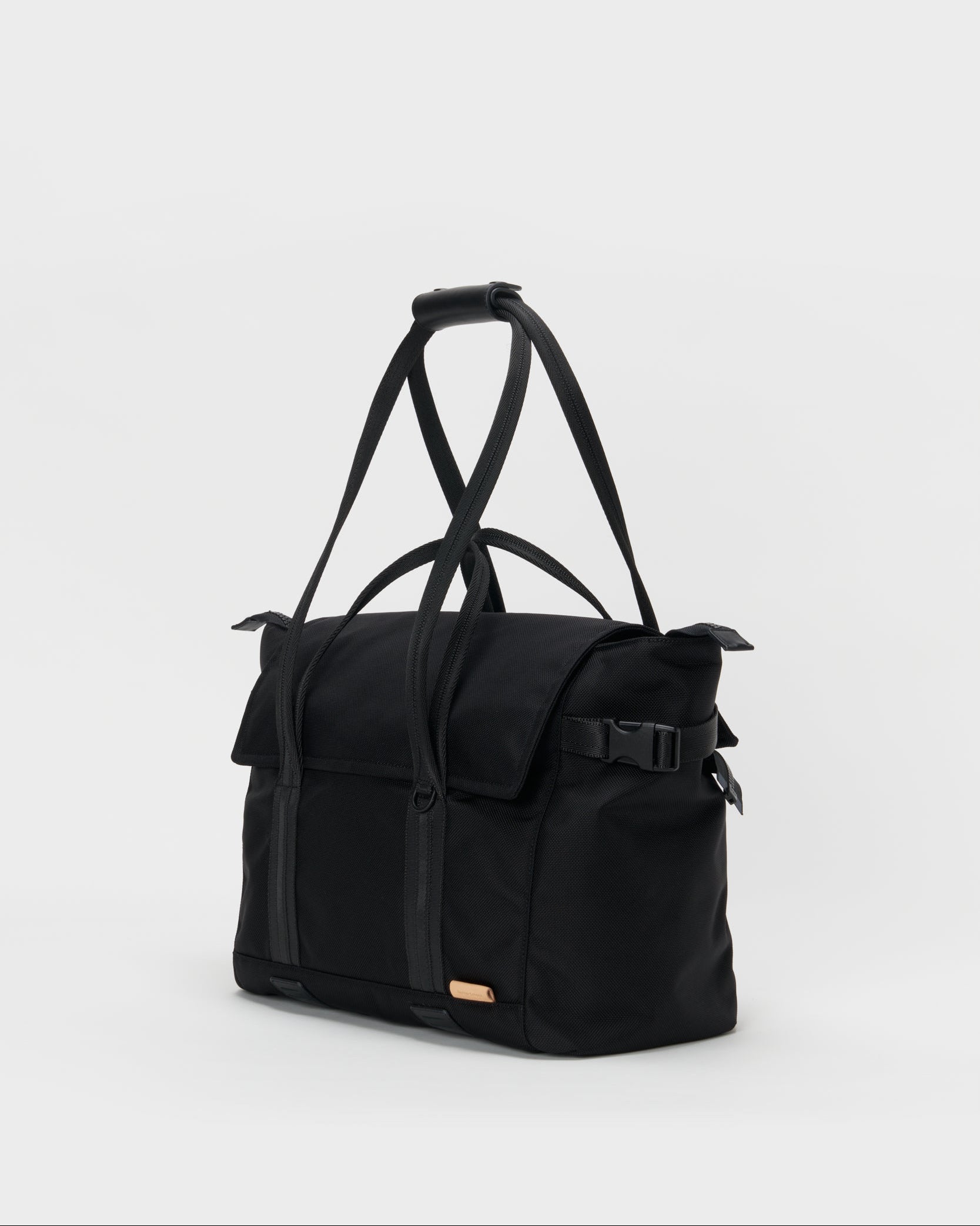 トートバック　ブラック　斜め