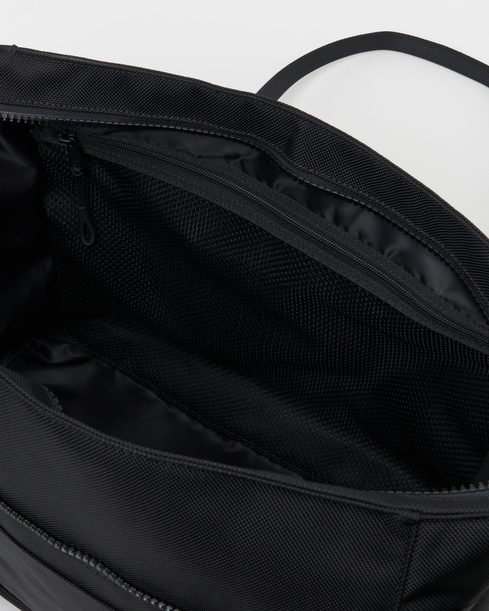 トートバック　内装　メッシュポケット　ブラック