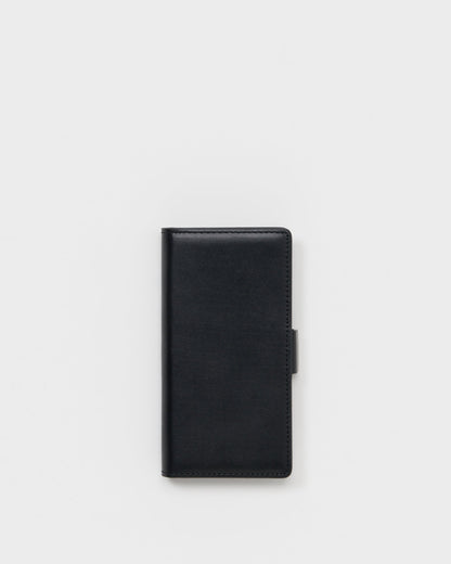 Hender Scheme　エンダースキーマ　smart phone folio ブラック　正面