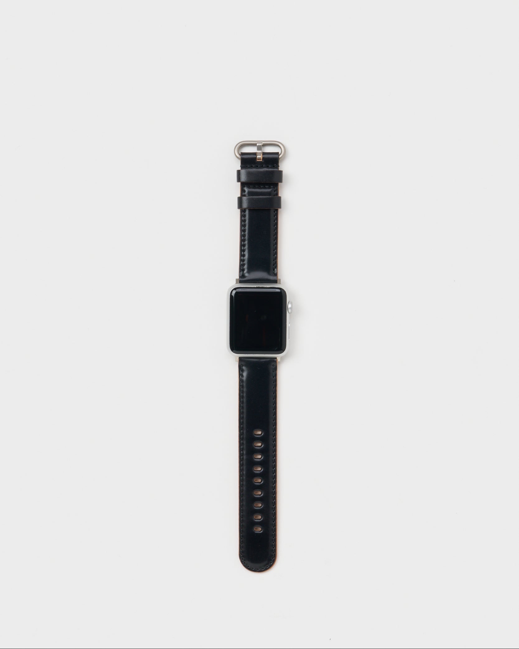 Hender Scheme　エンダースキーマ　 smart watch band cordovan 　スマートウォッチバンド　ベルト　コードバン　ブラック　全体