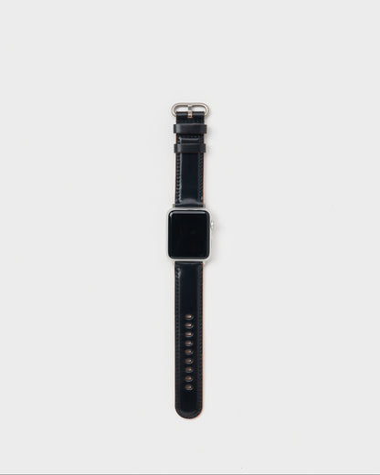 Hender Scheme　エンダースキーマ　 smart watch band cordovan 　スマートウォッチバンド　ベルト　コードバン　ブラック　全体